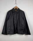 Fendi waxed jacket vintage black