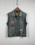 Diesel Y2K Honda Wings Denim Vest