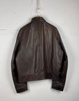 Ferre Jeans Brown Leather Jacket