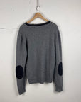 Prada Knitted V-Neck Sweater Grey