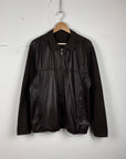 Lacoste Knitted Leather Jacket