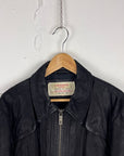 Chevignon Vintage Black Leather Jacket