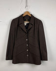 Fendi Wool Coat Brown