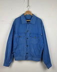 Vintage Versace bomber denim jacket blue