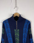Carlo Colucci Q-Zip Knit Sweater
