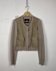 Dolce & Gabbana Knit leather jacket y2k