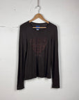 Kenzo Womens Printed Top Brown