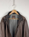 Ferre Jeans Brown Leather Jacket
