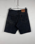 Levis 2000 Black Denim Shorts