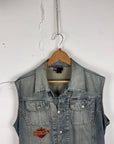 Diesel Y2K Honda Wings Denim Vest