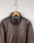 Ferre Jeans Brown Leather Jacket