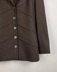 Fendi Wool Coat Brown