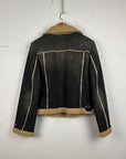 replay denim teddy jacket 