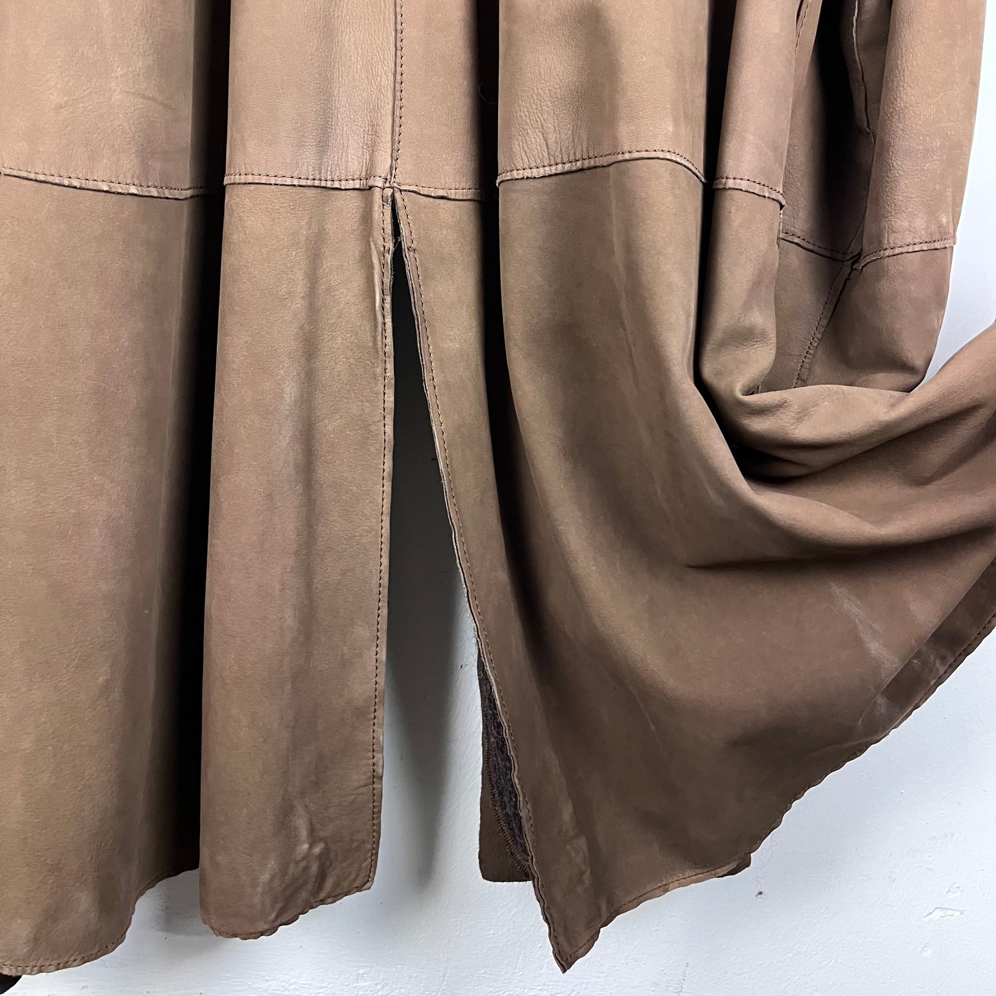 Fendi Vintage Mohair Leather Coat
