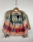 Rare RL Ralph Lauren Aztec Lined Heavy Cowboy Jacket