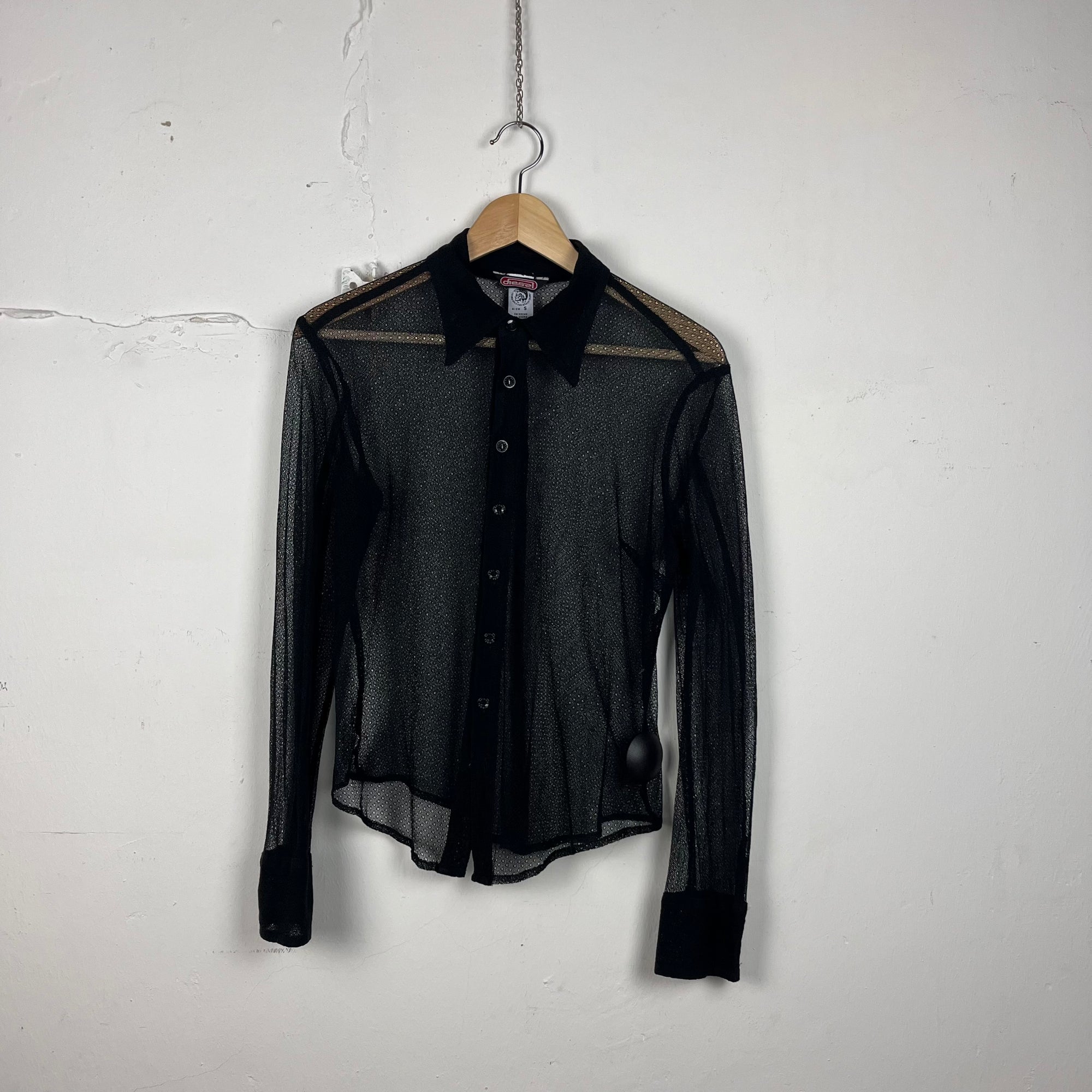 Vintage diesel mesh blouse 
