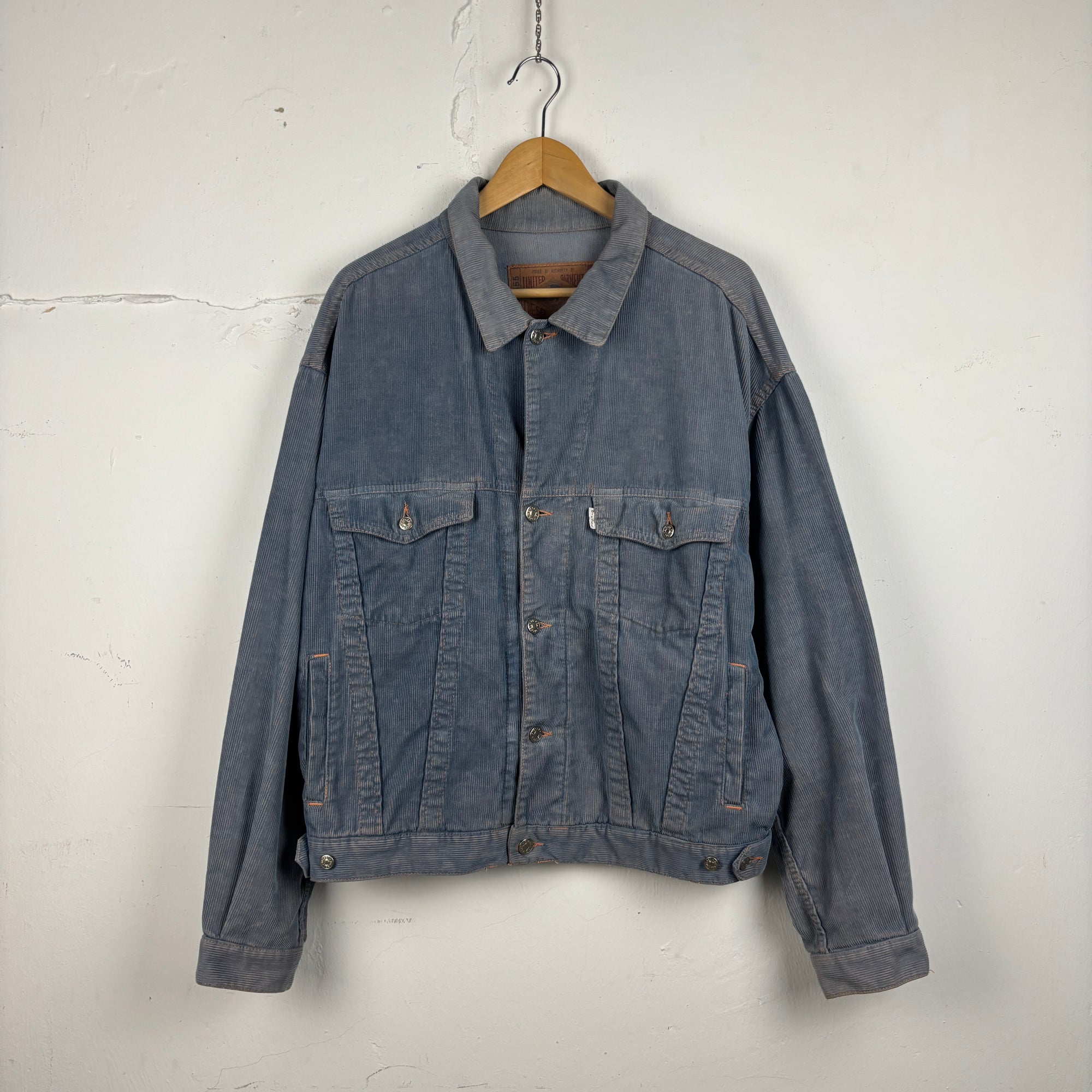 Vintage diesel corduroy jacket blue 