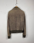 Dolce & Gabbana Grey Leather Jacket